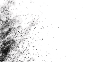 Transparent Black and White Abstract Watercolor Splashes Texture Background