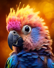 Transform your space with a multicolor baby parrot and a gorgeous Wildlife Art