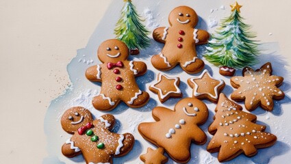 Obraz premium Gingerbread cookies