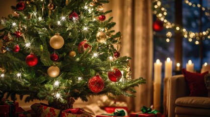 Christmas tree with gifts