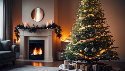 Christmas tree with gifts