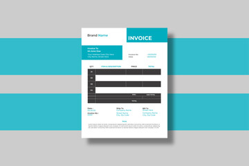 modern design template for invoice
Invoice minimal design template. Bill form business invoice accounting