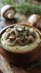 Hearty Polenta with Rich Mushroom Sauce