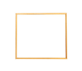 Obraz premium Wooden frame on white background. This has clipping path.