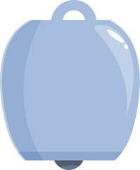 Cartoon metal bell ringing loudly making a sound for an announcement