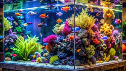 Fototapeta premium Realistic Semi-Transparent Modern Tank Exterior Displaying Detailed Features and Design Elements