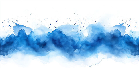 Abstract blue watercolor splash background