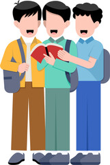 Character Of Happy College Students