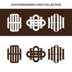 3 vector monogram logo collection