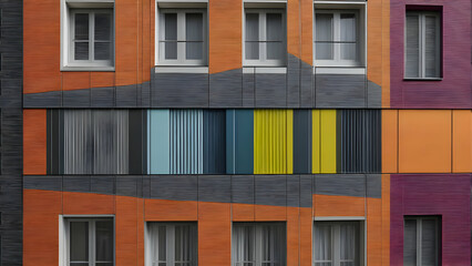 Fototapeta premium windows on a building facade