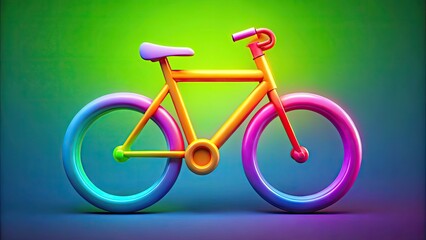 Fototapeta premium Stylish Clip Bike Icon Perfect for Cycling Themes, Transportation Graphics, and Eco-Friendly Designs