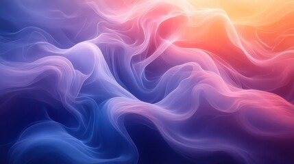 Obraz premium Abstract gradient background with smooth transitions of blue and purple tones 