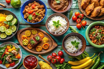 Vibrant and Flavorful Cuban Dishes Showcasing Rich Culinary Traditions and Tropical Ingredients