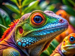 Obraz premium Vibrant and Stunning Images of Exotic Animals in Their Natural Habitats Captured in High Detail
