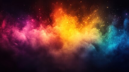 Naklejka premium Gradient background with vibrant rainbow colors blending smoothly across the frame 