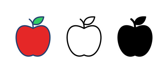 Apple icon vector. Apple vector icon. apple symbols for your web design.