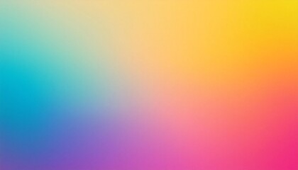 Retro Grainy Color Gradient Background Featuring Pale Pink, Blue, Yellow, Purple, Orange, and Red, Creating a Vibrant and Nostalgic Aesthetic