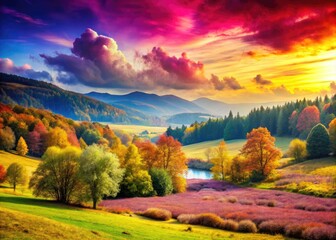 Fototapeta premium Vibrant Solid Background Colors for Creative Projects and Graphic Design Applications and Presentations