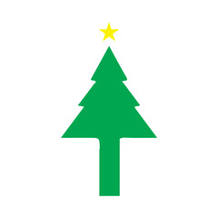 Fototapeta premium Christmas tree clip art design on plain white transparent isolated background for card, shirt, hoodie, sweatshirt, apparel, card, tag, mug, icon, poster or badge