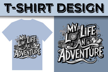 Adventure Mountain camping journey Lover T-shirt Design