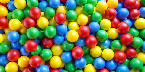 Fototapeta premium A Close-Up View of a Pile of Colorful Plastic Balls, a Fun and Joyful Sight for Children and Adults Alike
