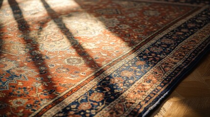 Antique Persian Rug with Intricate Patterns and Colors