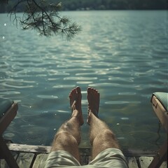Relaxing by the Lake
