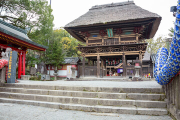 青井阿蘇神社の境内
