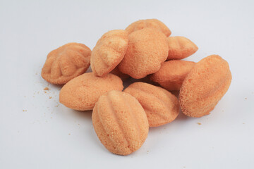 Mini castella cake, Traditional Thai egg cake or Khanom Khai made with egg and sugar, soft dough. Delicious local dessert