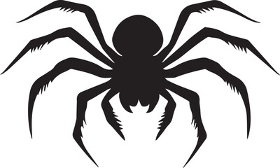 Silhouette of a spider vector icon