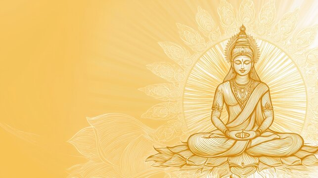 Solar deity Surya: Embodiment of cosmic energy, worshipped during Makar Sankranti, Chhath Puja, and Ratha Saptami, the radiant charioteer who brings light and life to the universe in Hindu belief.