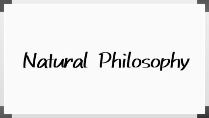 Natural Philosophy のホワイトボード風イラスト