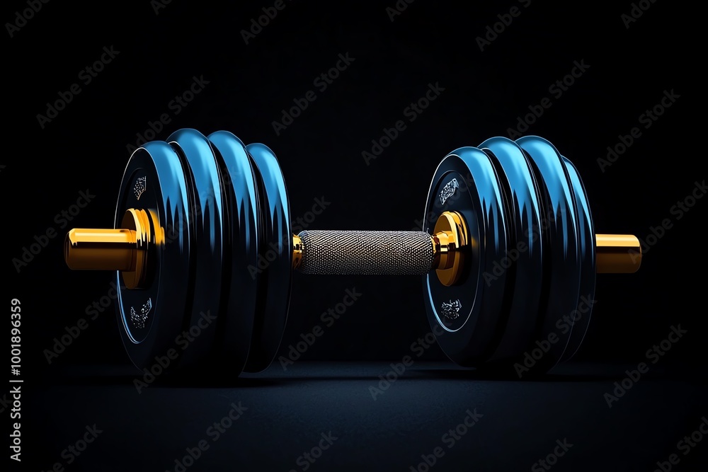 Poster minimal dumbbell icon, a simple and sleek representation of strength training, designed in modern, a