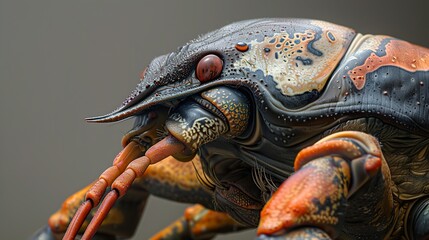Close-Up Macro Photography of a Colorful Beetle