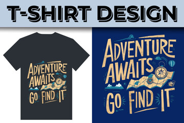 Adventure Mountain camping journey Lover T-shirt Design
