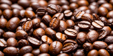 Fototapeta premium Close-up of Roasted Coffee Beans.
