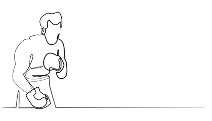 line art drawing boxers.drawing one line of boxing athlete.line art concept for competition,boxing match