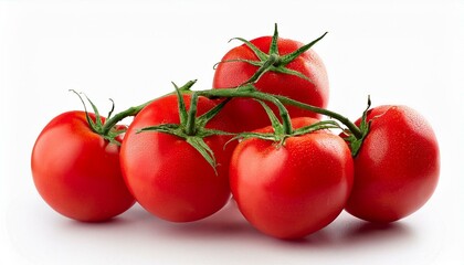 Tomato isolated. Fresh tomato. Tomato vegetables isolated on white background.