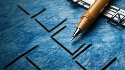 A visually appealing representation of checkboxes featuring completed tasks, showcasing a sense of accomplishment and organization. Each checkbox is neatly marked with a bold checkmark, 