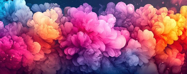Vibrant Watercolor Abstract Background
