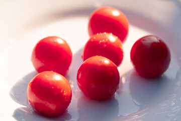 tomatoes on the table