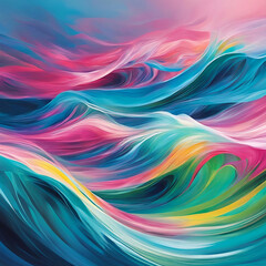 abstract colorful waves