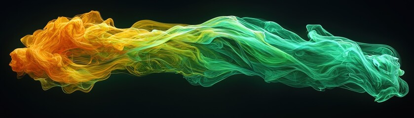 Fototapeta premium Stunning Abstract Flow in Anime Style Display