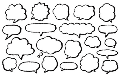 漫画風・手描きふきだし集