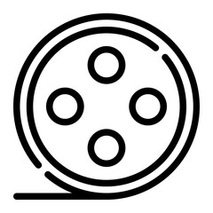 film roll line icon
