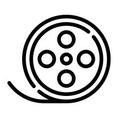 film roll line icon