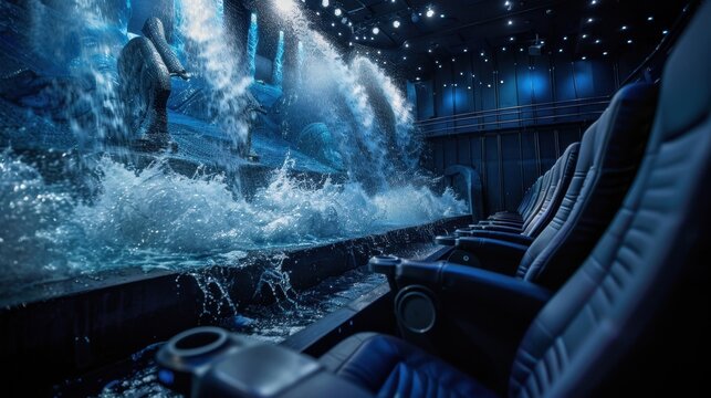 4D Cinema: A captivating theater experience that enhances movies with effects like moving seats, water sprays, and scents, making each film come alive.
