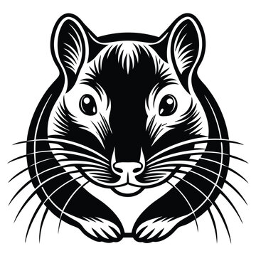 recommend clip art: Gerbil animal vector logo icon design template