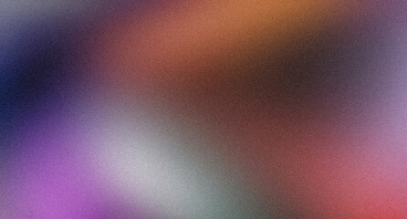 Grainy banner background magenta purple blue orange abstract retro grainy gradient background noise texture effect backdrop design poster design