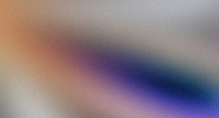 Grainy banner background blue purple orange abstract retro grainy gradient background noise texture effect backdrop design poster design